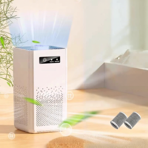 Small Portable Air Purifier Negative Ion Smoke Removal Formaldehyde Removal Deodorization Disinfection Desktop Model for Home Use