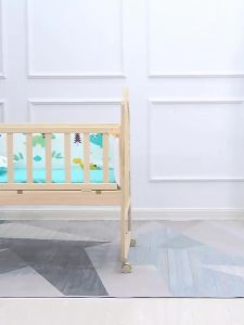 Baby Crib Solid Wood Paint-Free Babies Bed Childrens Bed Newborn Small Bed Stitching Bed Baby Bassinet