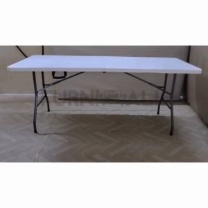 FURNIMALL Multipurpose 4ft 6ft Folding Table Catering/Buffet Exhibition Dining Outdoor Portable Folding Table Meja Lipat
