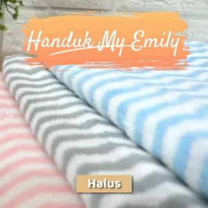 Handuk Mandi Microfiber Ukuran 70x140 My Emily Bahan Lembut Nyaman Saat Di Gunakan