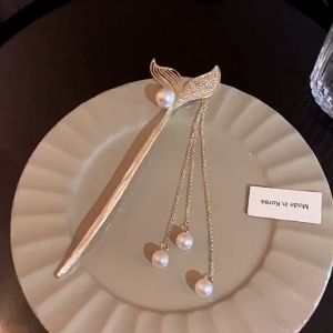 Sirkam Rambut Korea Fashion Wanita Elegan Mutiara Zirkon Motif Baru High Quality Impor