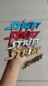 Emblem Beat Street 2 PCS 3D Logo Timbul Honda Beat Street