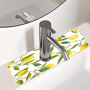 VIKAMA Faucet Water Absorption Mat For Kitchen Bathroom Washbasin Sink Drain And Splash Prevention Pad For Home Decoration