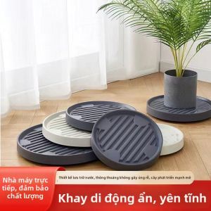 Hidden Movable Plant Tray Base Rollable Wheel