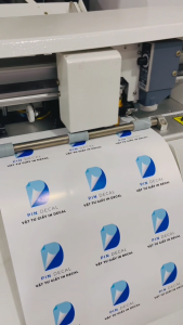 PIN DECAL - Decal giấy in đế trắng logo FASSON - khổ A4 A3 - in phun mực dầu Laser Offset Photocopy