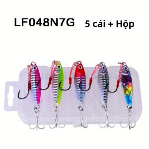 PROBEROS 5 Bộ Mồi Jigging Kim Loại Đúc Jig Trọng Lượng 7G-30G Lắc Chậm Mô Phỏng Mồi Cho Đại Dương Sông Hồ Câu Cá