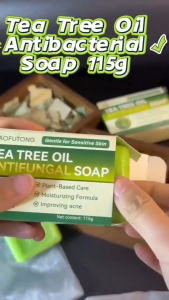 【24H Fast delivery】Loravey Tea Tree Oil Soap 3PCS All-Natural Soap for Men & Women Gently Exfoliates Cleans Pores relieves Skin Discomfort & Promotes Fresh Feeling