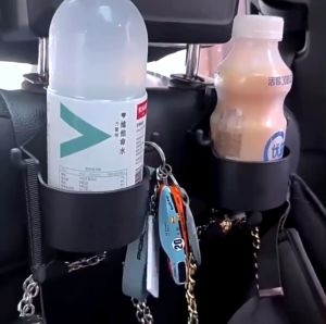 Car Seat Water Cup Holder Hook Back Seat Hanging Cup Holders Car Headrest Storage Organizer Multi-Functional Car Seat Back Org