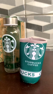 Botol Minum Kaca Starbucks - Tumbler Starbucks 300 ml