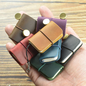 1 PC Tiny โน้ตบุ๊ค VINTAGE หนัง Sketchbook น่ารัก MINI ไดอารี่ Retro Cowhide Travel Journal Kawaii Office School Planner Organizer