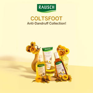 RAUSCH Anti-Dandruff Collection with Coltsfoot for Dry Dandruff Itchiness & Redness (Shampoo 200ml + Conditioner 150ml)