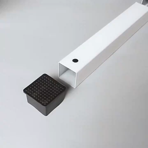 Square Rectangular Rubber Footing Tube Rubber Footing End Cap - QFX Depot