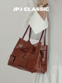jpj | กระเป๋าสะพายไหล่ผู้หญิง JPJClassic กระเป๋าถือแบบถักหนังวัว กระเป๋าถือแบบมือ กระเป๋าถือแบบมีหาง กระเป๋าสะพายไหล่แบบมีสายเดี่ยว กระเป๋าสะพายประจำวัน. 