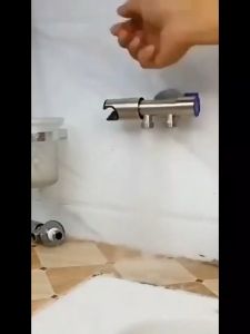 ก๊อกน้ำอเนกประสงค์ ก็อกสแตนเลส ก็อกคู่เครื่องซักผ้า ก๊อกน้ำออกได้ 2 ทาง Faucet