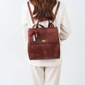 Fashionable Commuter Womens Backpack 2025 New Casual Versatile High-End Glossy Lightweight Travel Bookbag Soft Handle