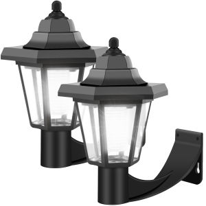 everso | 2Pcs Solar Outdoor Light Garden Sunlight Wall Lamp Home Villa Balcony Wall Light Terrace Decorative Atmosphere Lights Energy