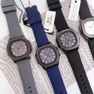 นาฬิกาข้อมือ ผู้ชาย โบรัน (Bolun) หัวเหล็ก แบรนด์แท้ สายยางซิลิโคน หน้าปัดขนาด 35 มม