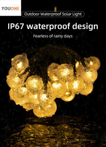 【YOUONE】Outdoor Camping Lights Tent light 12M Led Light Strips Christmas Decorations Lights Star String Lights Camping Lights Atmosphere Lights Photo Taking Warm Atmosphere Lamp