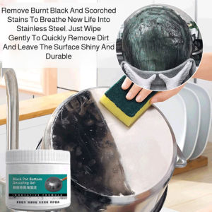 Strong Oil Stain Cleaner Kitchen Pot Bottom Decontamination Black Pot Mud Film Seaweed Whitening Cleaner Strong Dirt Removal Oil