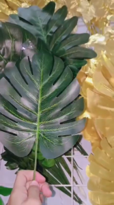 Daun Monstera Palsu Plastik Philodendron Daun Artificial besar satuan Murah