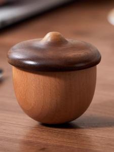 Creative Wooden Acorn and Hazelnut Shaped Music Box Toy