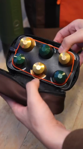 OutIn Premium Nylon Gear Pouch for Coffee Capsules and Machine Accessories Storage