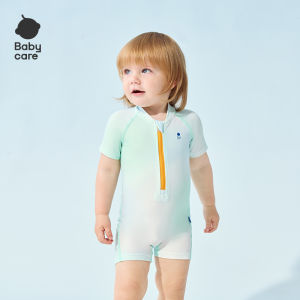 BabyCare Childrens Quick Dry Swimming Suit Cap Set Sun Protection One Piece Swimwear for Boys And Girls Baby Swimming Outfit