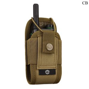 SINAIRSOFT Multifunctional Nylon Tactical Walkie Talkie Bag Outdoor MOLLE Two-way Walkie Talkie Bracket Cover Leather Kit