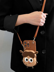 Cute Potato Sprite Design Mobile Phone Case with Coin Purse Crossbody Strap Womens Style Protective Cover for Vivo X200S X300Pro