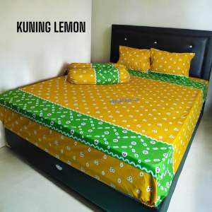 Sprei motif batik jumputan viral tinggi 30 cm