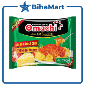 [SET 5 GÓI] - MASAN - Mì trộn Omachi gói trộn hương vị xốt Spaghetti (91g/gói) - Omachi Mì gói trộn hương vị Spaghetti