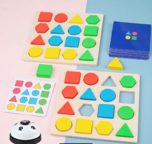 Geometric shape matching games building block for duel PK battle games family party boardgames