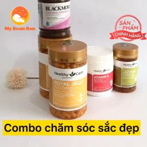 Sữa Ong Chúa Healthy Care Royal Jelly 1000 Cung Cấp Nhiều Vitamin Cho Cơ Thể Hỗ Trợ Làm Đẹp Da Làm Chậm Lão Hoá Thực Phẩm Chức Năng Nhập Úc Hàng Chính Hãng
