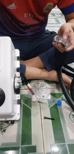 bộ điều hòa điện lắp oto-máy xúc-đào-máy công trình.12V-24V