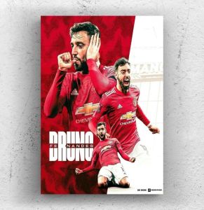 Poster dinding Bruno fernandes size A3+
