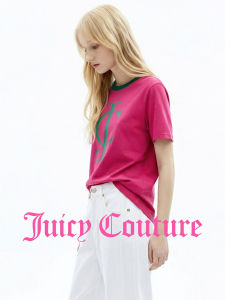 Juicy Couture | Color Block Printing Skin-Whitening Womens Casual T-shirt