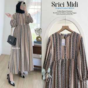 MIDI DRESS SRICI LD 105 BY MOELA: Pakaian Wanita Modern & Berkualitas