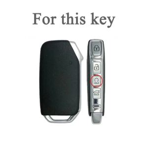 Ốp Bảo Vệ Chìa Khóa Xe 4 Nút Dành Cho Các Dòng Xe KIA - Vỏ Bảo Vệ Chìa Khóa Xe TPU Cho KX5 KX-CROSS Forte K3 K5 K8 Ray Opatima Soul Telluride Sportage Ceed Sorento Cerato