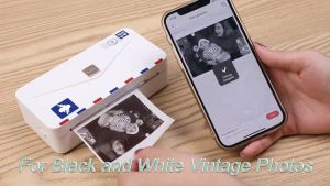 Máy in nhiệt bluetooth khổ A6 Phomemo M04ASChiều rộng in 110mmMáy in đơn hàng A7Hoá đơn Tài liệu Phao Nhãn dán Ảnh Tem nhãnvận đơn các sàn TMĐT Không cần mực