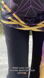 S-4XL Plus saiz longgar Jersey sukan bola jaring Bootcut Flare Pants Leisure wanita pinggang tinggi Stretch Waistband Bootleg Workout Yoga Workout kecergasan Zumba Running Pants dengan Pockets