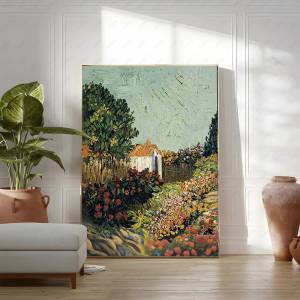 Bandai | Vincent Van Gogh Đêm Đầy Sao Canvas Nghệ Thuật Treo Tường Poster Phong Cách Hiện Đại Trang Trí Phòng Khách In Hình Miếng Dán