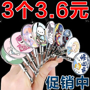 Powerful Hanging Cartoon Student Backpack Desk Edge Hook Detachable Mobile Bag Holder Strong Suspension Single Hook No Drilling