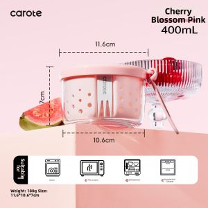 CAROTE | Dustproof Sealed Freshkeeping Water Draining Fruit Cup