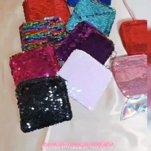 2IN1 DOMPET KOIN PAYET MIX BULU + GANTUNGAN 2 SISI BEDA / DOMPET MANIK MERMAID RESLETING IMPORT / DOMPET KOIN SEGI BLINK-BLINK / DOMPET PAYET ESTETIK / COIN POUCH SEQUINS / DBP6825