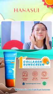 Hanasui Collagen Water Sunscreen SPF 50 PA+++ 30ML - Dermatologically Tasted
