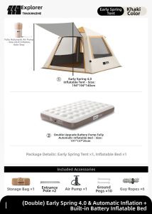 TanXianZhe | Automatic Inflatable Portable Camping Tent Waterproof and Thickened