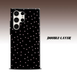 BILIBILI | Pink Star For Samsung Galaxy S26 S25 S24 A56 A36 Dual Layer Luxury Fashion Full Lens Protective Case