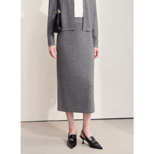 AMII | Elegant Commuter Wool Weave Blazer & Skirt Set