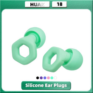 HUAK Quiet Ear Plugs for Sleeping Noise Reduction Super Soft Reusable Hearing Protection Anti noise earplugs for Concerts Work