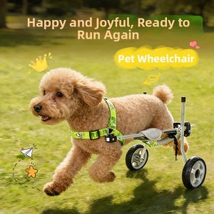 Pet Wheelchair for Disabled Dogs And Cats Rear Leg Assistance Mobility Aid Vehicle Senior Paralyzed Pet Front And Rear Legs